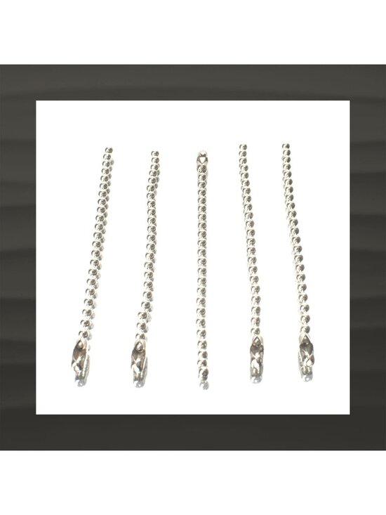 UNBRANDED Accessories - 5 pc LOT 4" Silver Nickel BALL CHAIN 2.4mm Great for COACH Bag Charm Fob HangTag